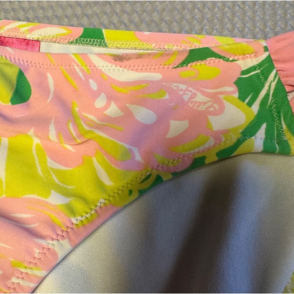Lilly Pulitzer Bandeau Fan Dance Strappy Hipster Bikini Bottom SZ Large‎ - Picture 7 of 14